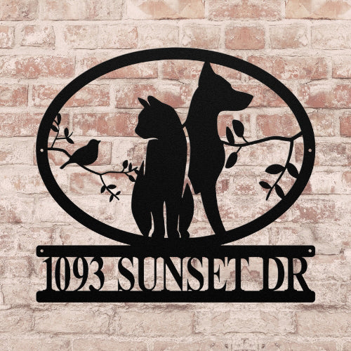 Bird, Cat & Dog Sign